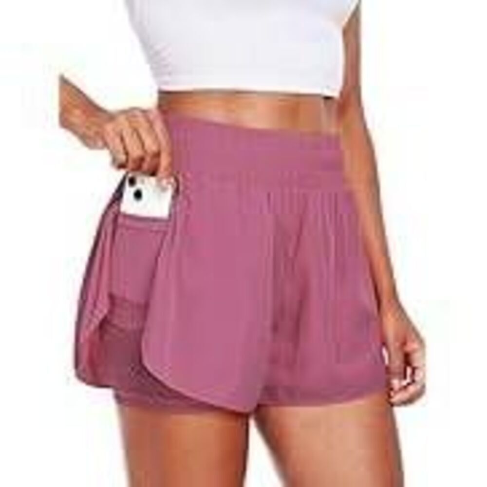 Cadmus Mauve Athletic Lined Shorts 2xl Workout Tennis Running Gym Outdoor